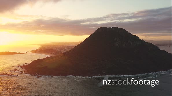 Mount Maunganui At Sunrise From Above 28203
