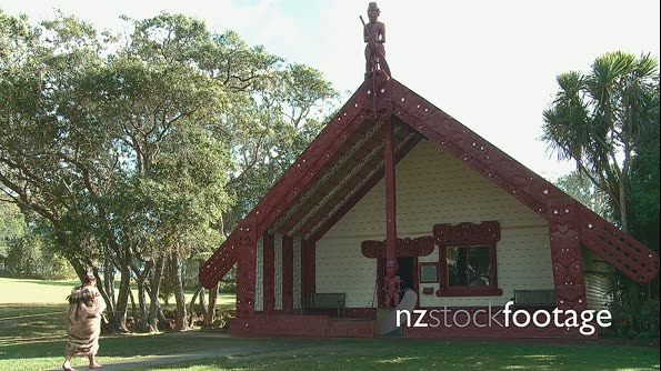 Maori performers enter Meeting House at Waitangi 1 24676
