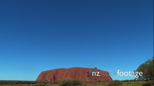 Uluru 02, tilt down, from sky, wide, NT, Australia 28948